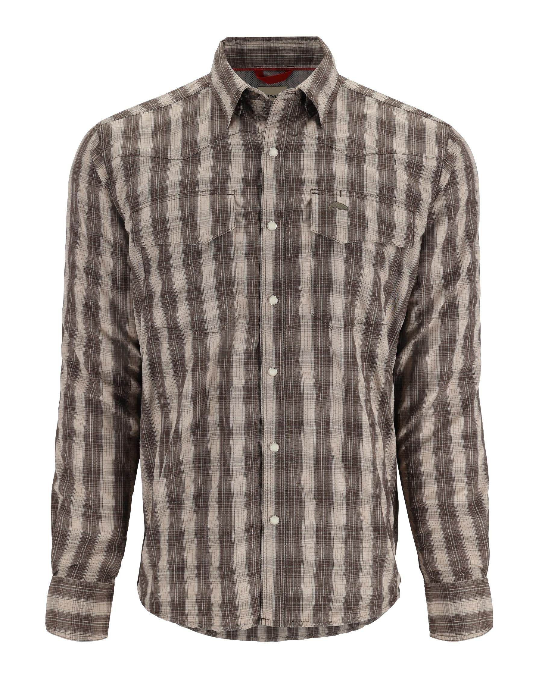 Simms - M's Big Sky Fishing Shirt - Hickory Plaid