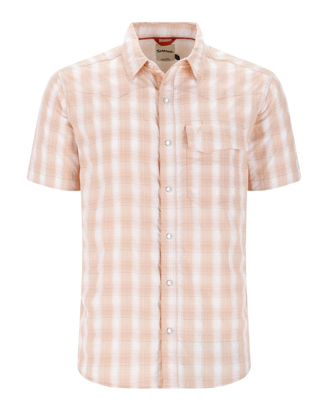 Simms - M's Big Sky Shirt - Short Sleeve - White Starfish - Apparel - Fly Fish Food