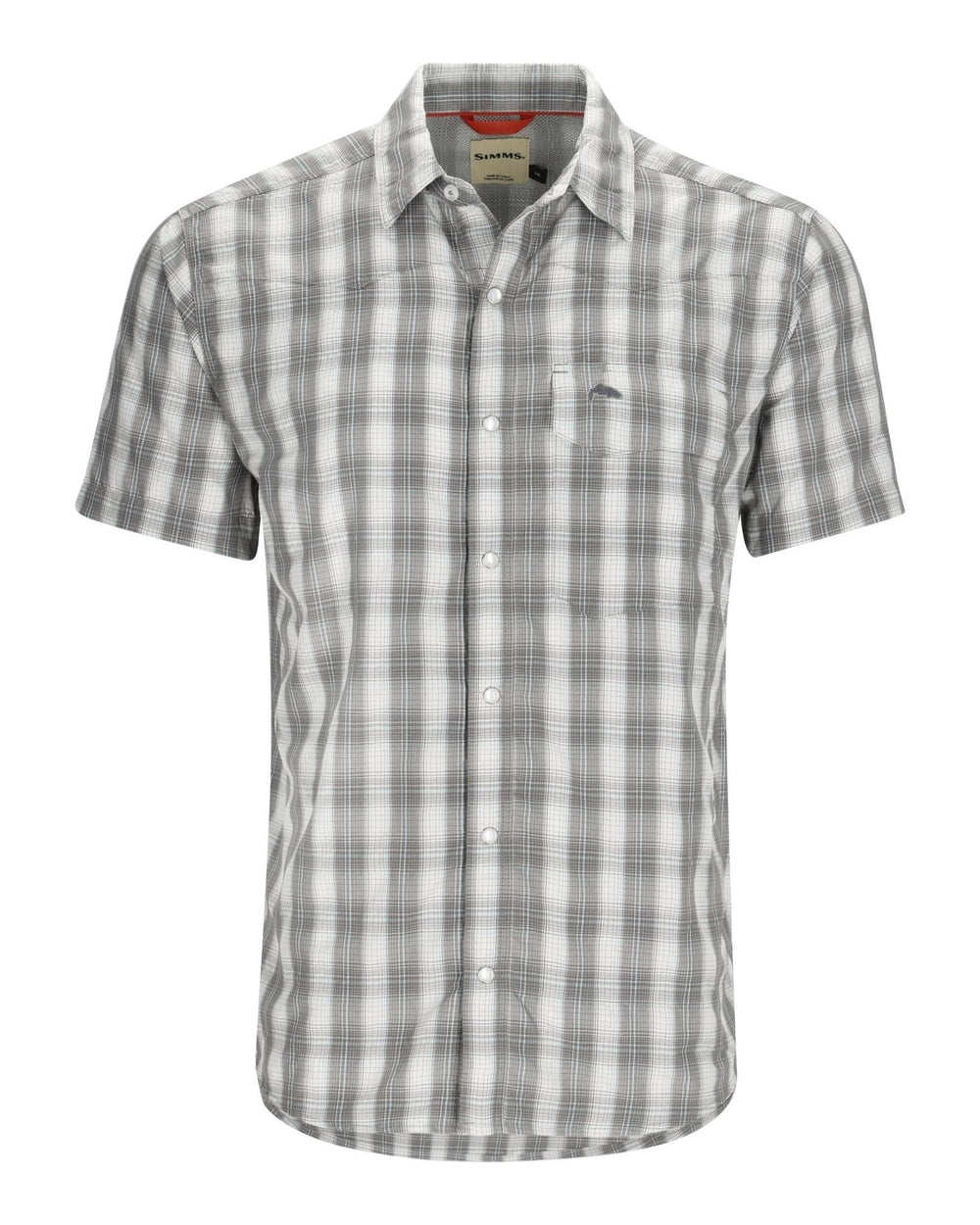 Simms - M's Big Sky Shirt - Short Sleeve - Exuma Plaid - Apparel - Fly Fish Food