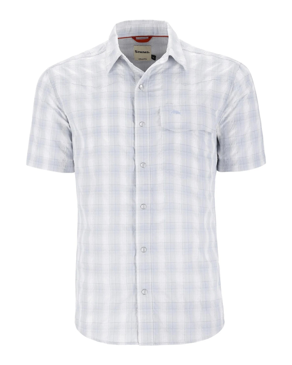 Simms - M's Big Sky Shirt - Short Sleeve - White Bimini - Apparel - Fly Fish Food