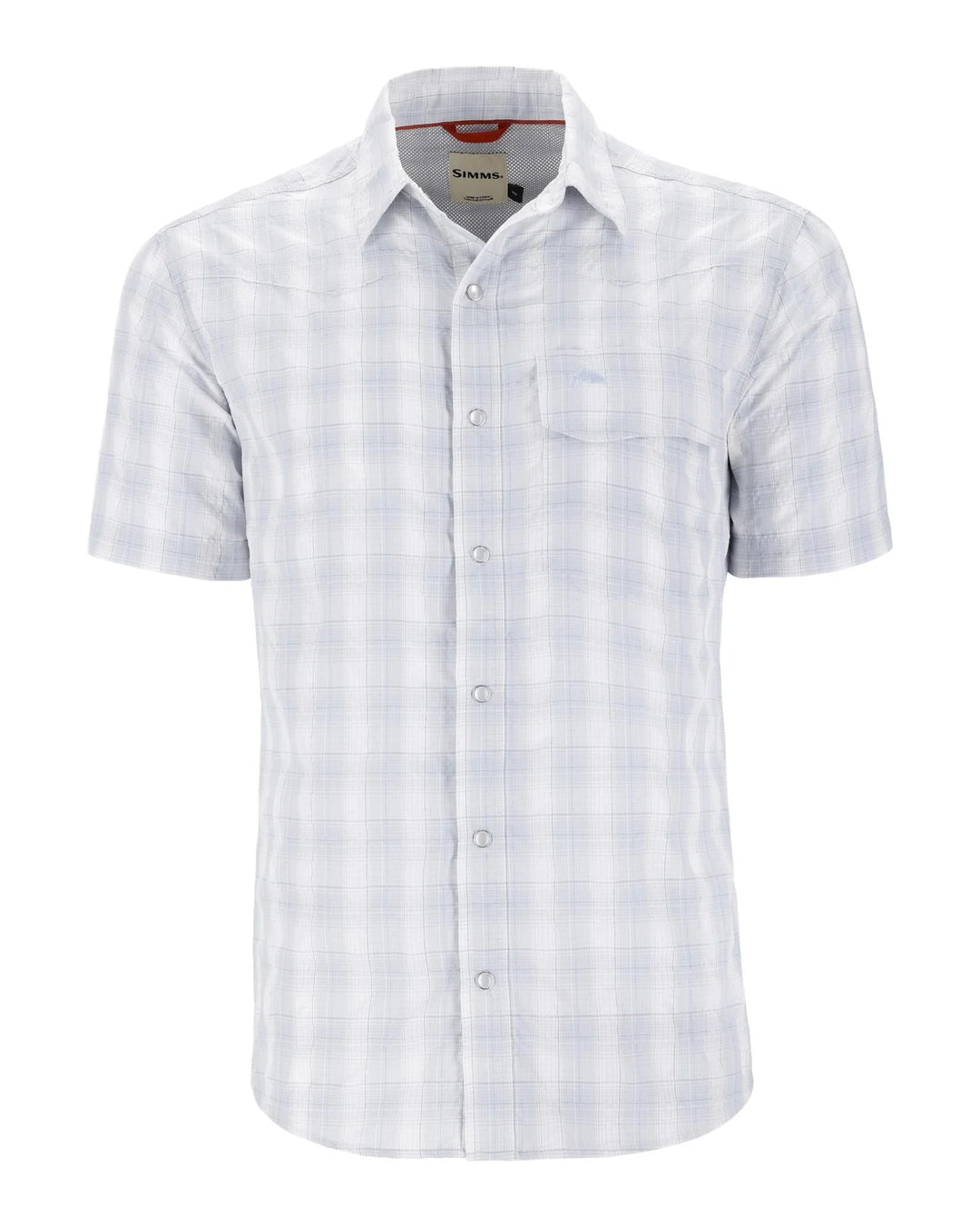 Simms - M's Big Sky Shirt - Short Sleeve - White Bimini - Apparel - Fly Fish Food
