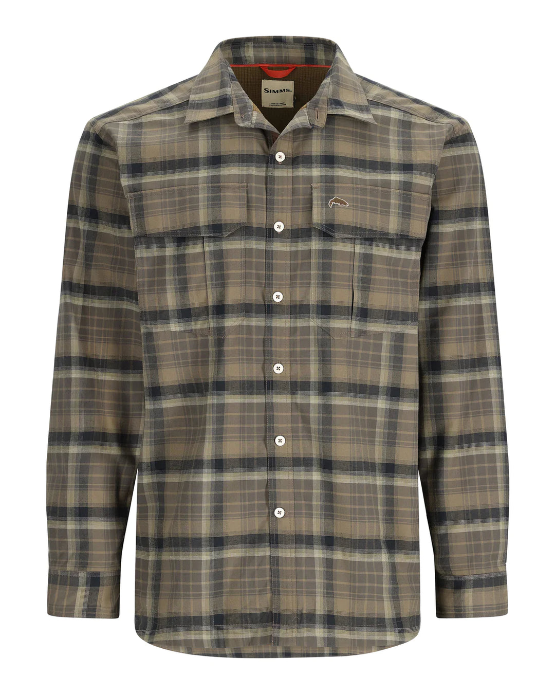 Simms - M's ColdWeather Shirt - Hickory Asym Ombre Plaid