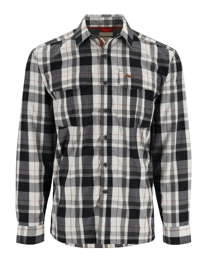 Simms - M's ColdWeather Shirt - Gunmetal Logan Plaid - Apparel - Fly Fish Food