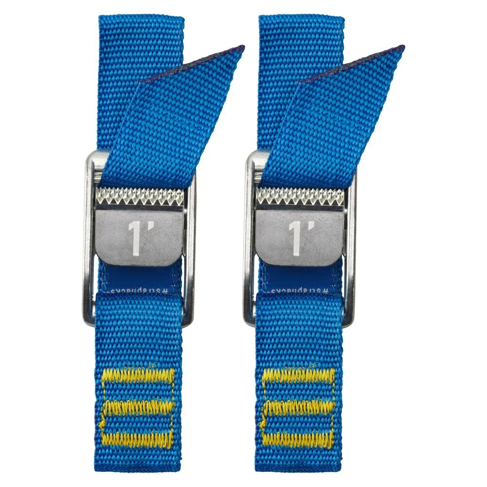 NRS 1" HD Tie - Down Straps Pair - Iconic Blue - Float Tubes & Accessories - Fly Fish Food
