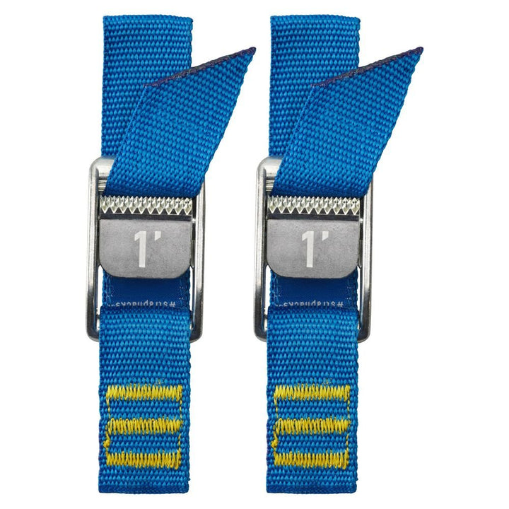 NRS 1" HD Tie - Down Straps Pair - Iconic Blue - Float Tubes & Accessories - Fly Fish Food