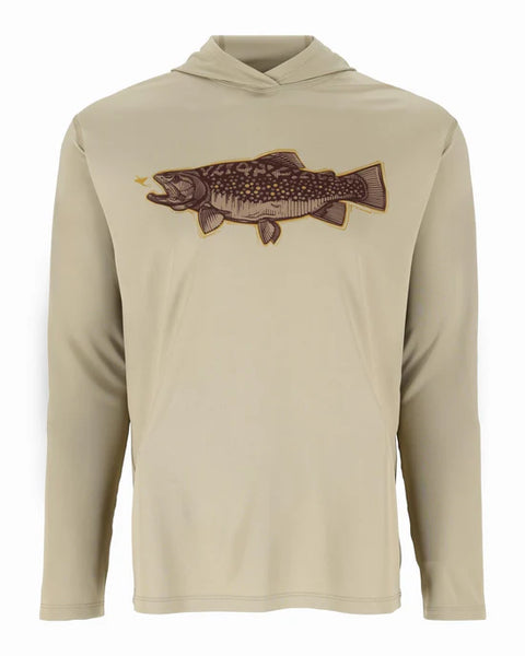 SIMMS M's Wooden Flag Trout Hoody L グレー Simms Men's Wooden Flag Trout Hoody — Rogue Valley Anglers