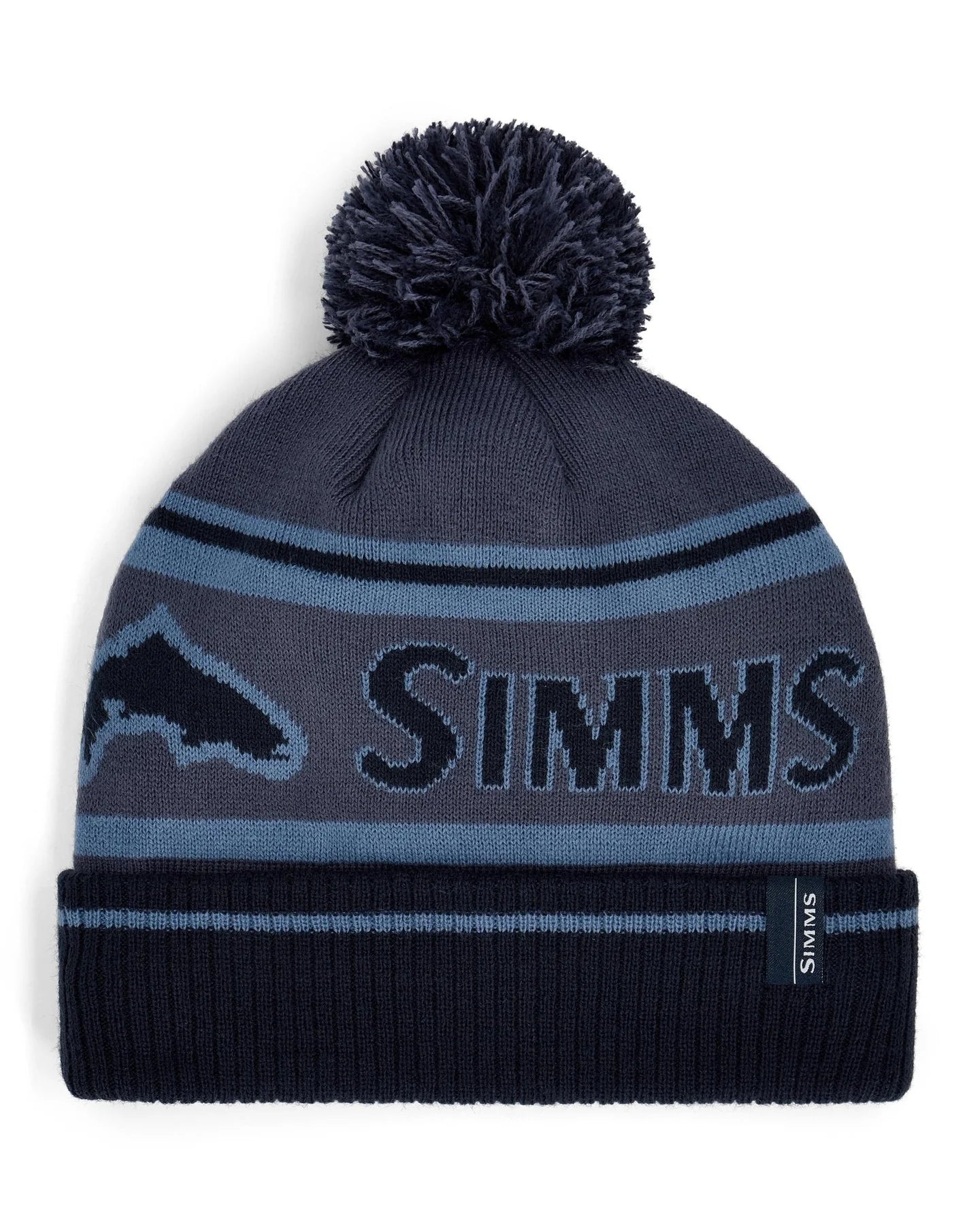 Simms - Tip - Up Pom Beanie - Huckleberry - Hats - Fly Fish Food