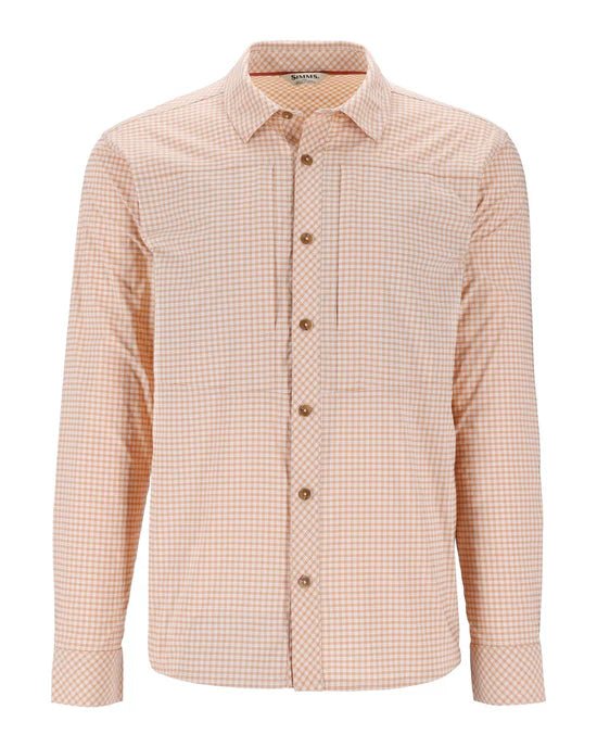 Simms Men's Stone Cold LS Shirt - Antigua Stone Cold Check - Apparel - Fly Fish Food