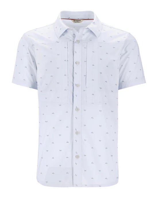 Simms Men's Stone Cold SS Shirt - Fishtail Bimini Blue - Apparel - Fly Fish Food