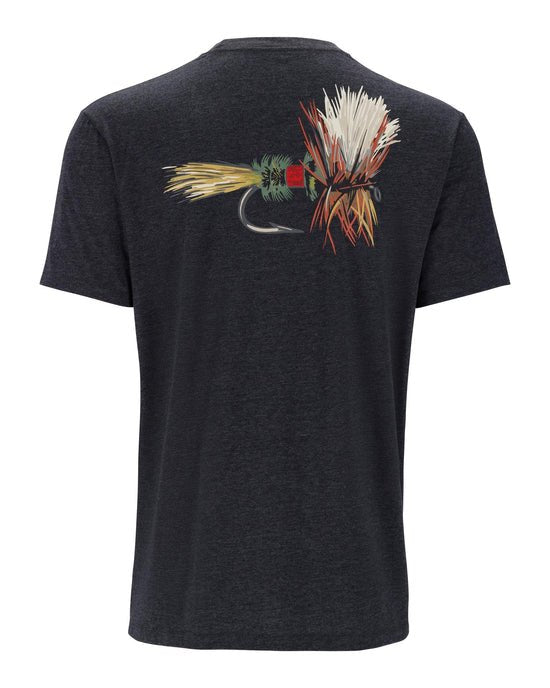 Simms Men's Let It Fly T-Shirt - Charcoal Heather - Apparel - Fly Fish Food