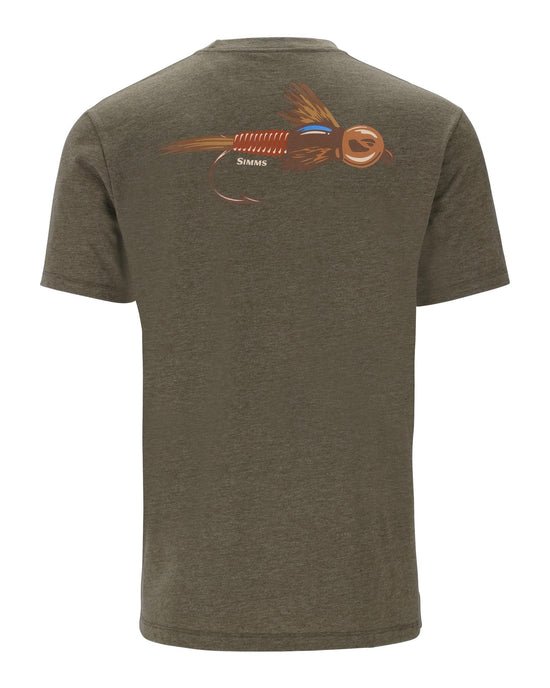 Simms Men's Let It Fly T-Shirt - Military Heather - Apparel - Fly Fish Food
