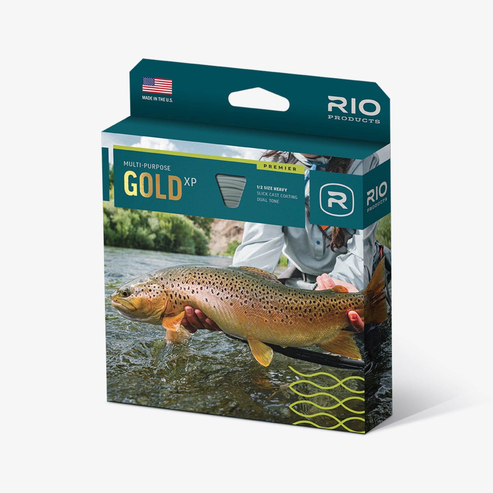 Rio Premier Gold XP - Moss/Electric Green – Fly Fish Food
