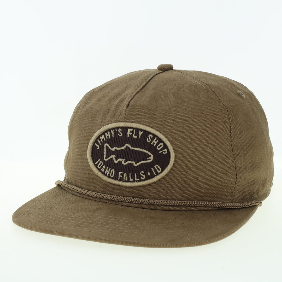 Fly Fish Food Jimmy's Logo Rope Hat - Lumber