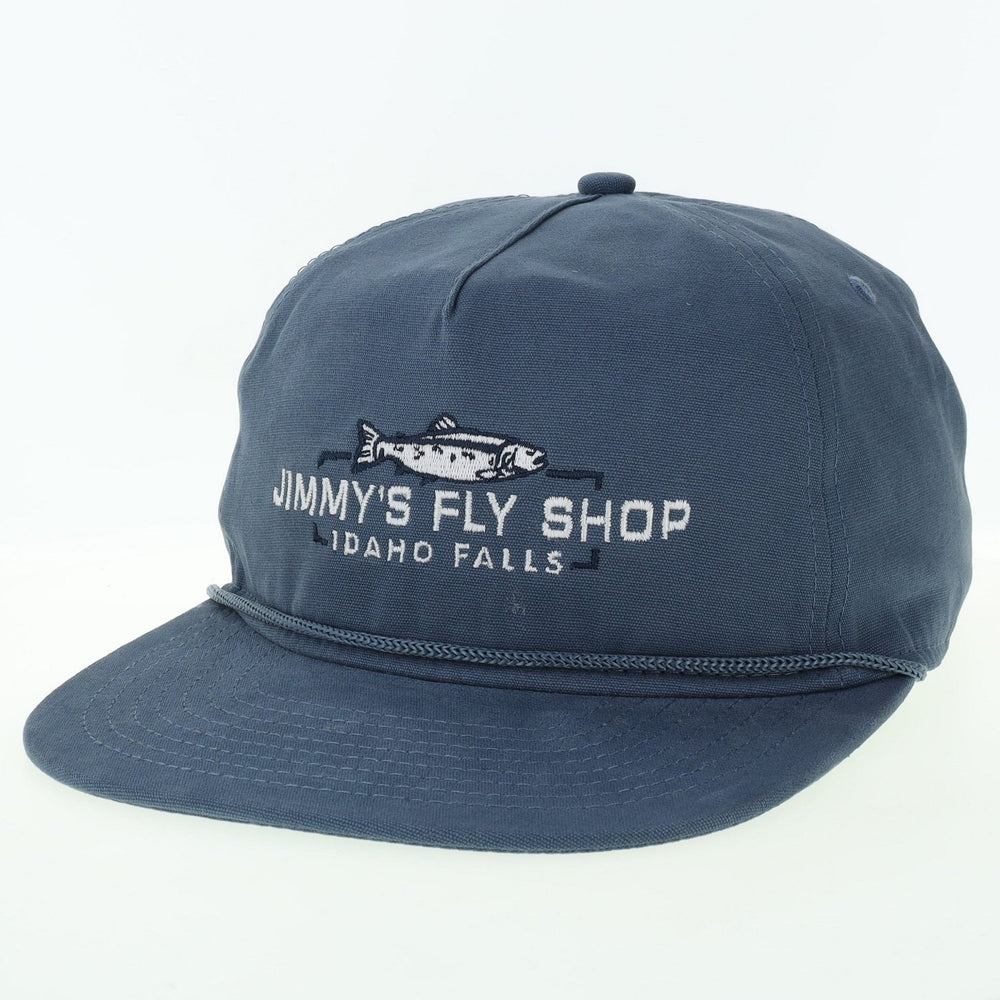 Fly Fish Food Jimmy's Logo Rope Hat - Slate Blue - Hats - Fly Fish Food