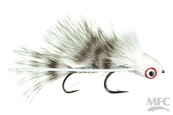 Galloup's Barred Micro Dungeon - White - Flies - Fly Fish Food