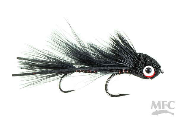 Galloup's Barred Micro Dungeon - Black - Flies - Fly Fish Food