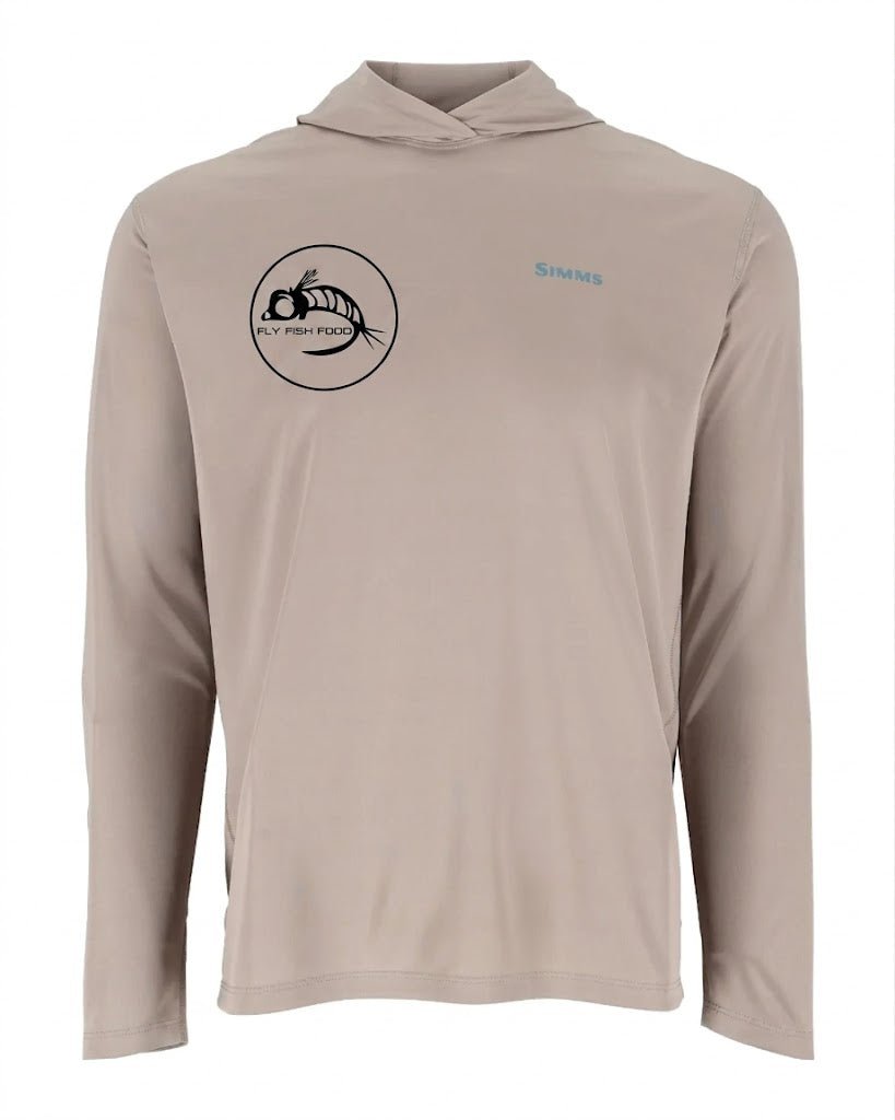 Simms Men's Tech Hoody - Artist Series - Dolomite Trout - Fly Fish Food Logo - Apparel - Fly Fish Food