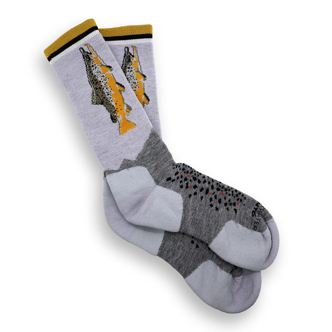RepYourWater Socks, Merino Blend Mid-Weight, Big Brown