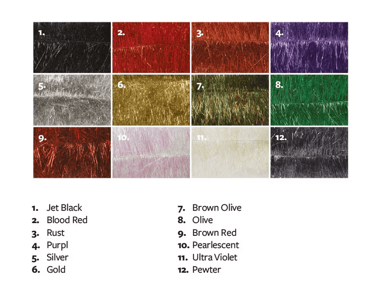 Fulling Mill Flash Brush Short - Synthetic Fibers & Flash - Fly Fish Food