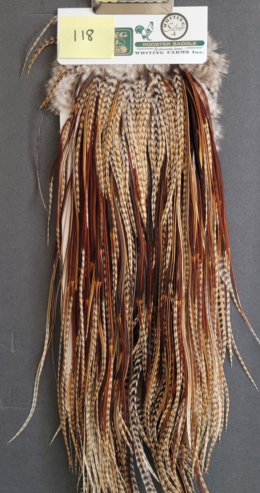 Flash Sale Hackle 118 - Hebert Miner Saddle Silver - Cree (size 14 - 16) - Hackle - Fly Fish Food