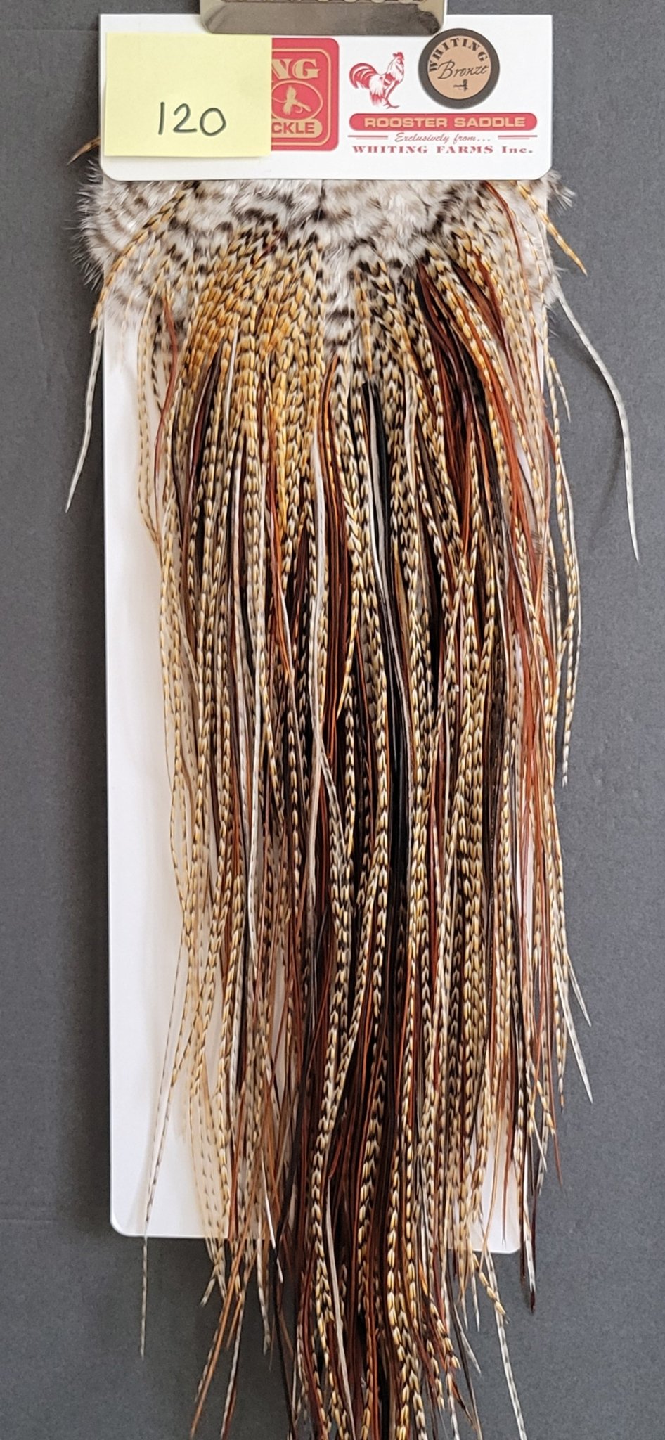 Flash Sale Hackle 120 - Whiting Saddle Bronze - Cree (size 18 - 20) - Hackle - Fly Fish Food