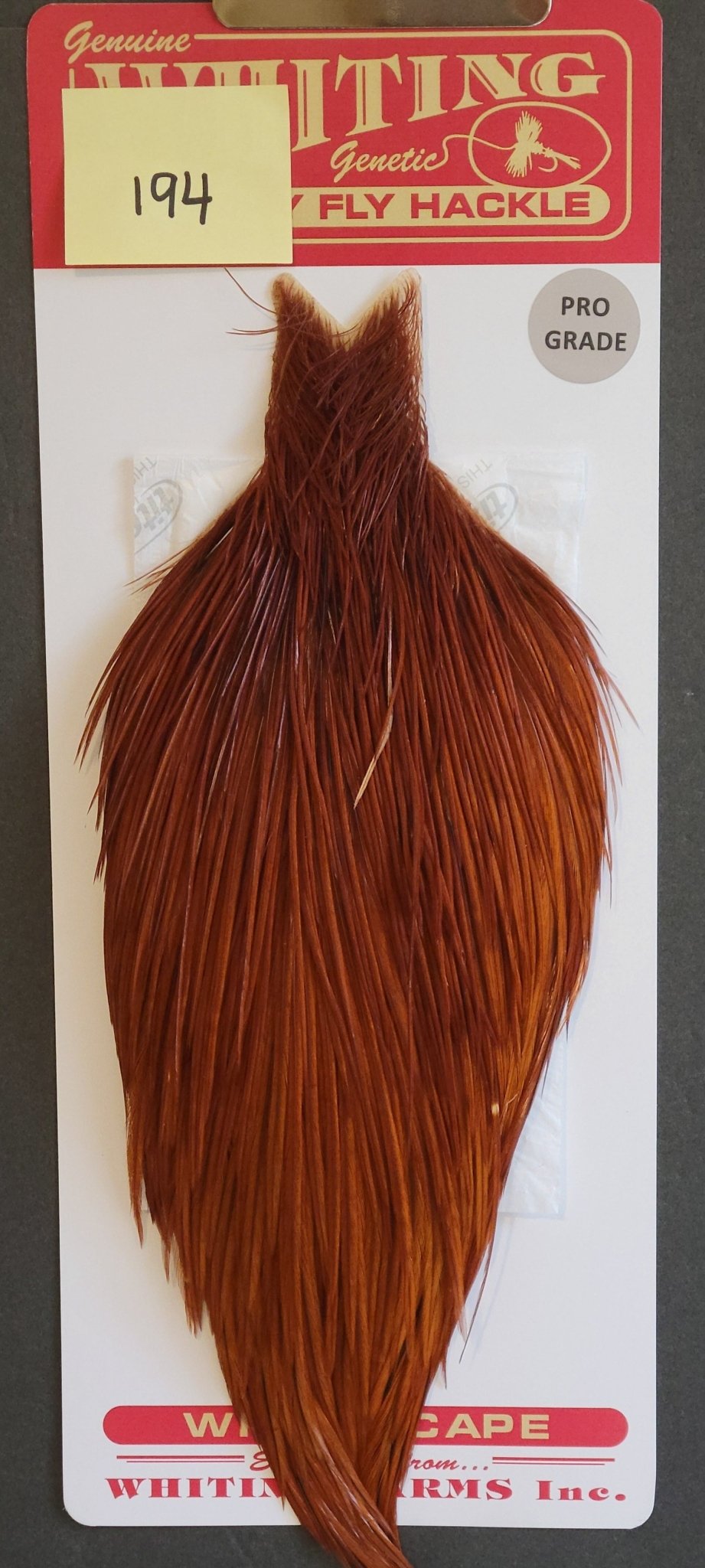 Flash Sale Hackle 194 - Whiting Cape Bronze - Brown (sizes 8 - 22) - Hackle - Fly Fish Food