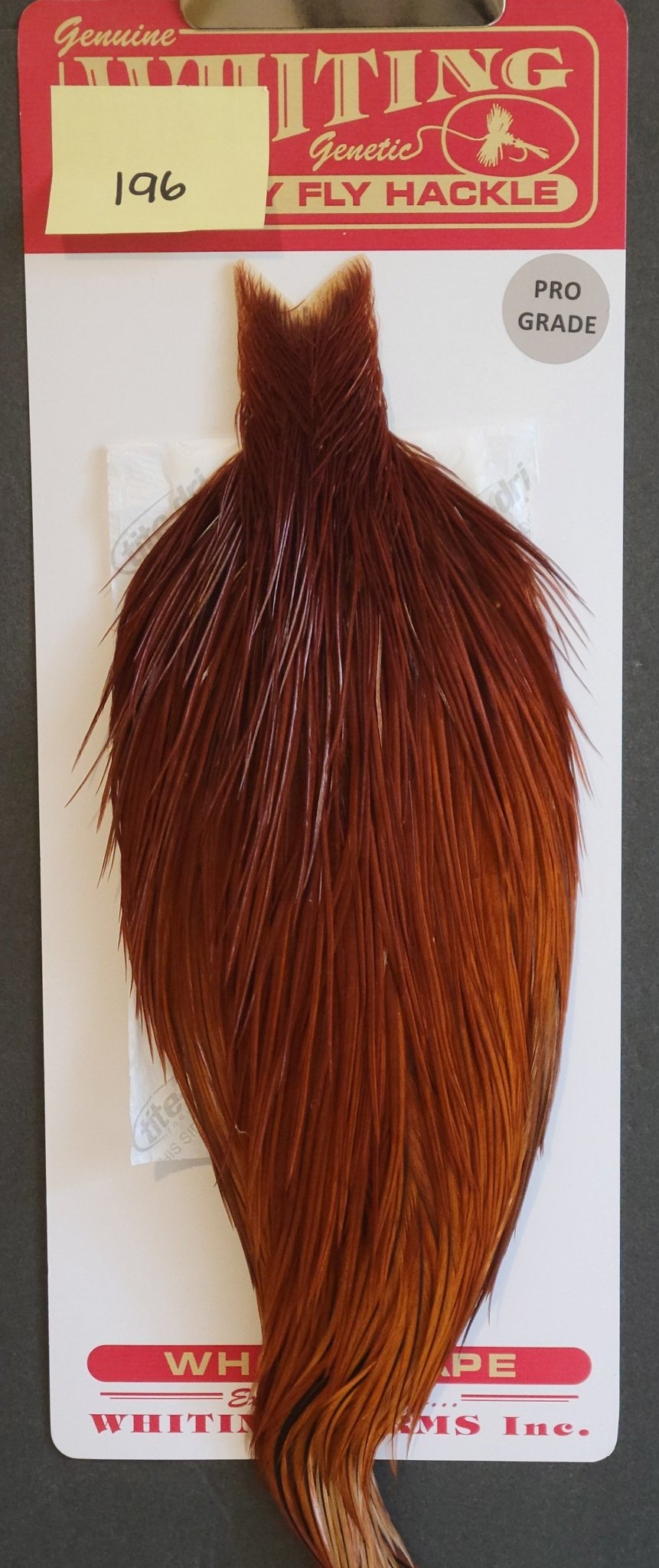 Flash Sale Hackle 196 - Whiting Cape Bronze - Brown (sizes 8 - 22) - Hackle - Fly Fish Food