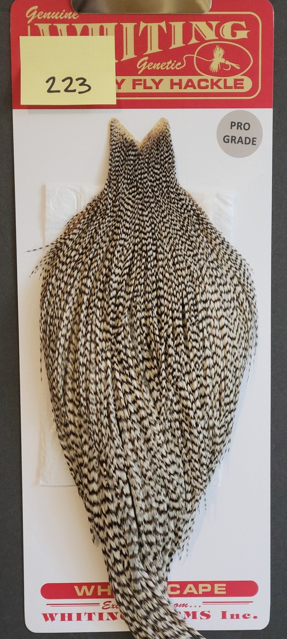 Flash Sale Hackle 223 - Whiting Cape Pro - Grizzly (sizes 8 - 22) - Hackle - Fly Fish Food