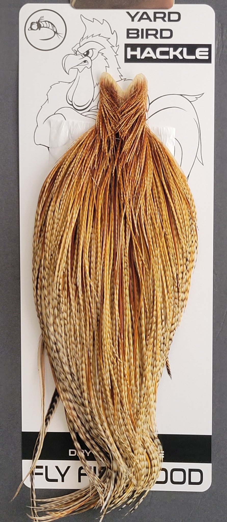 Flash Sale Hackle 238 - Yard Bird Cape NA - Barred Medium Ginger (sizes 8 - 22) - Hackle - Fly Fish Food
