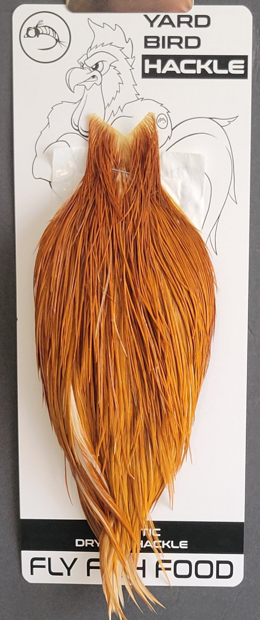 Flash Sale Hackle 246 - Yard Bird Cape NA - Dyed Medium Ginger (sizes 8 - 22) - Hackle - Fly Fish Food