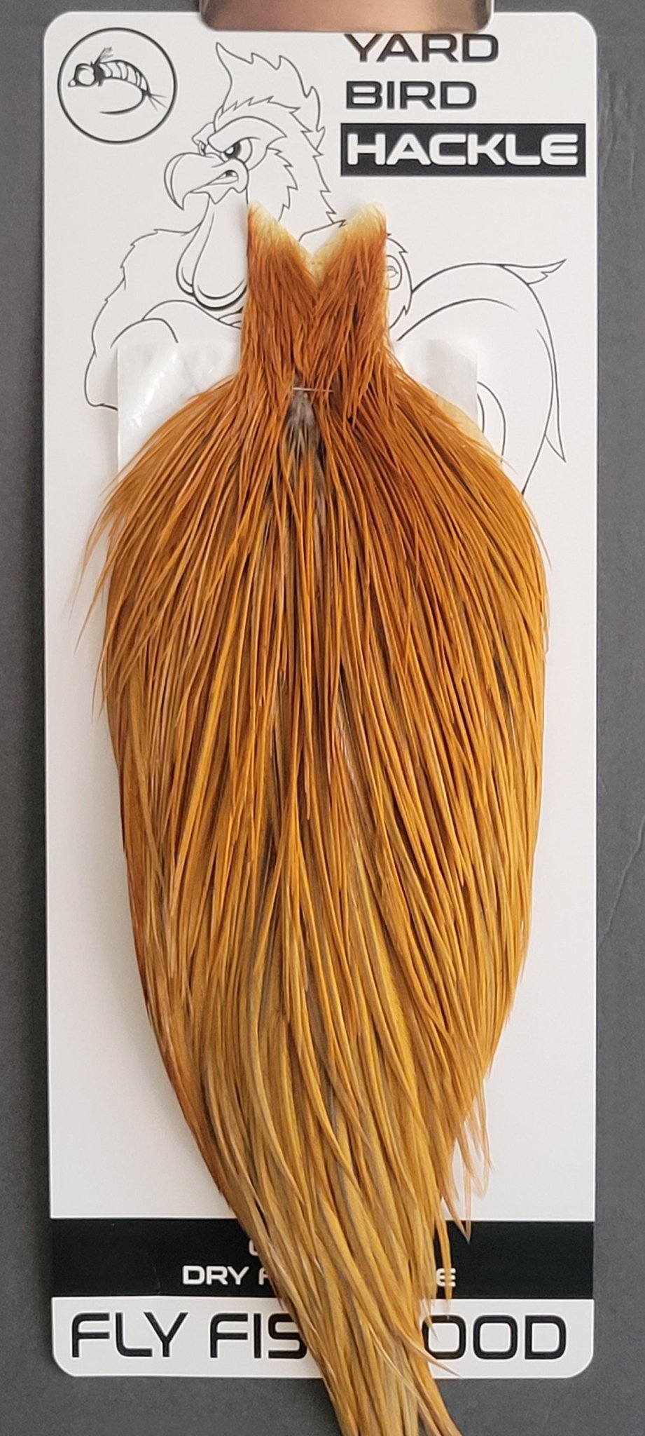 Flash Sale Hackle 24 - Yard Bird Cape NA - Rusty Dun (sizes 8 - 22) - Hackle - Fly Fish Food