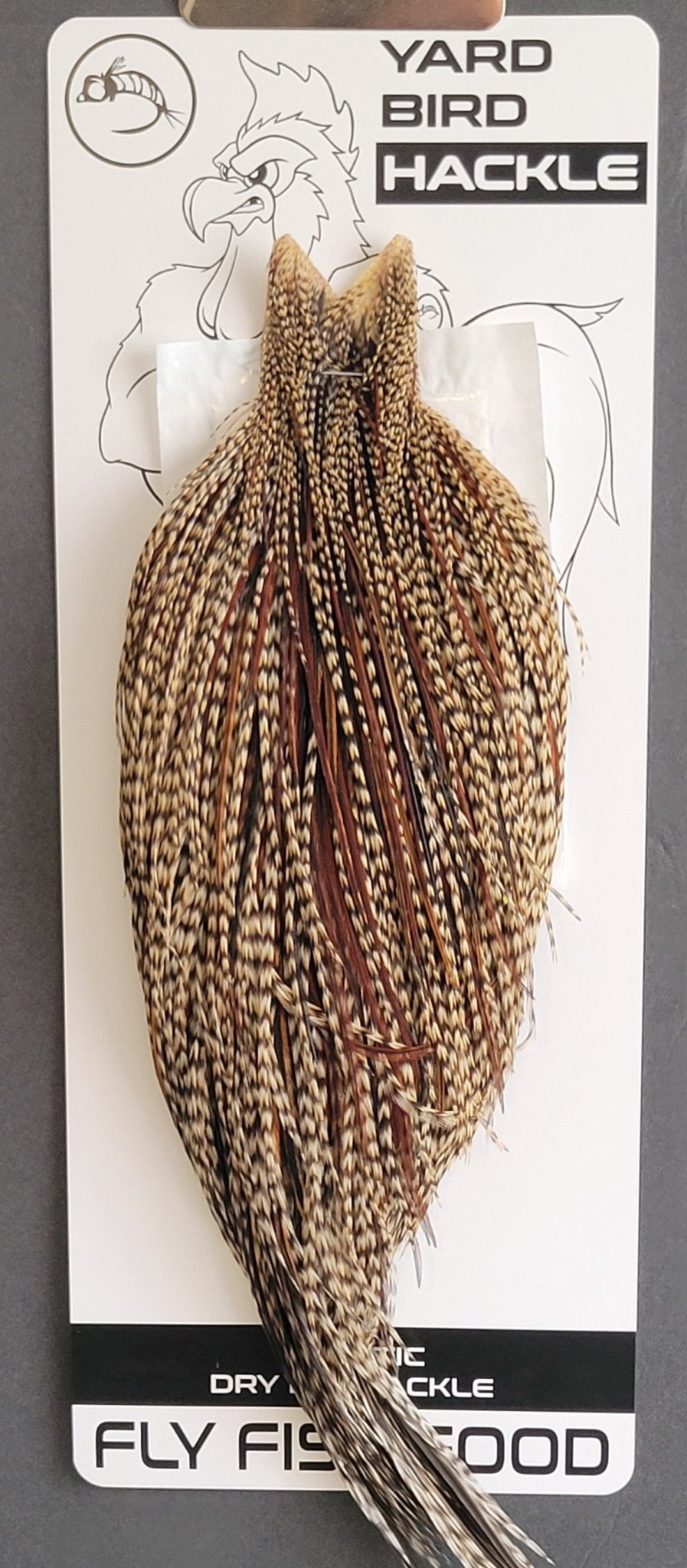 Flash Sale Hackle 263 - Yard Bird Cape NA - Grizzly Variant (sizes 8 - 22) - Hackle - Fly Fish Food