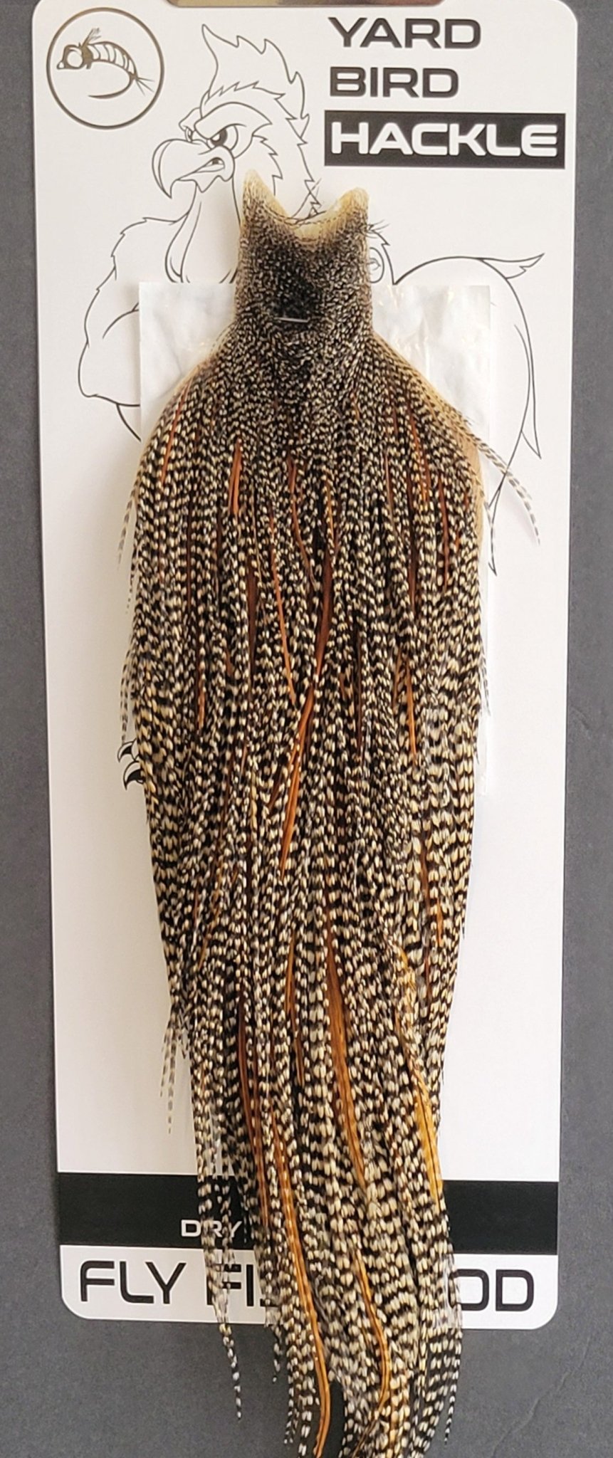 Flash Sale Hackle 264 - Yard Bird Cape NA - Grizzly Variant (sizes 8 - 22) - Hackle - Fly Fish Food