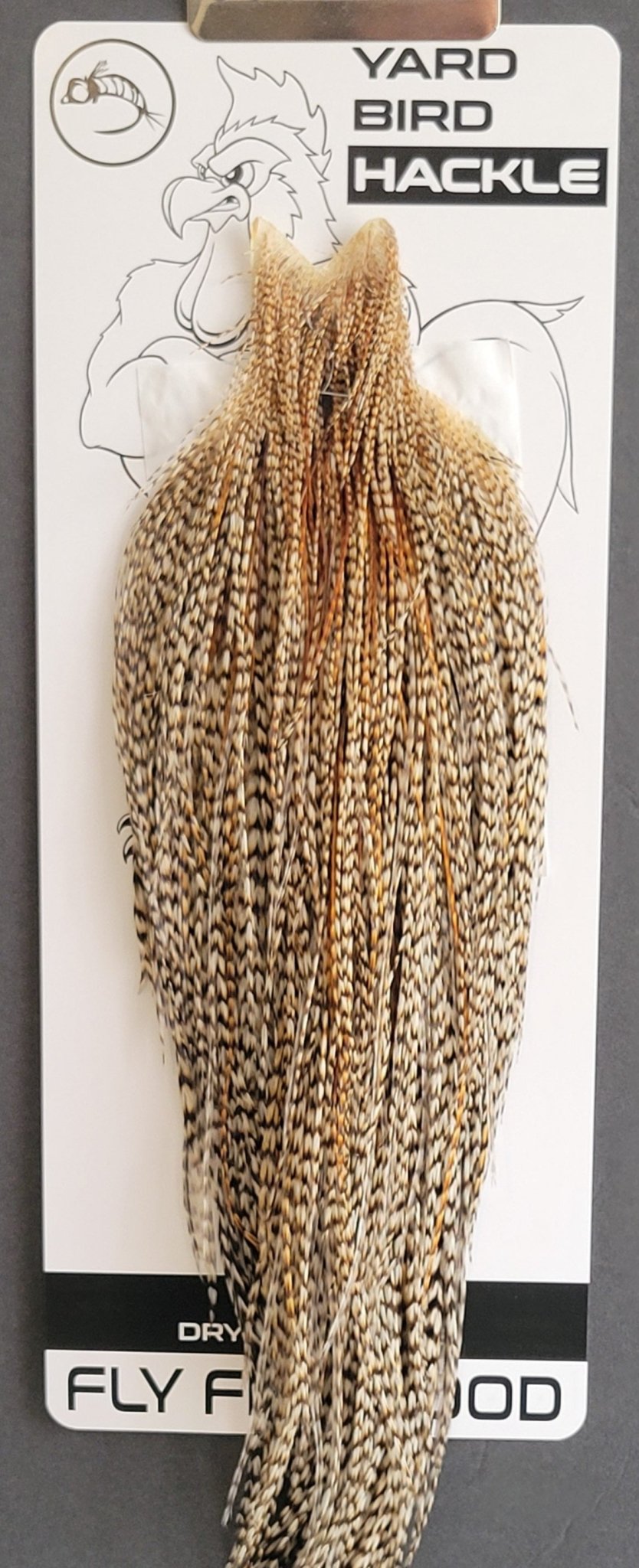 Flash Sale Hackle 265 - Yard Bird Cape NA - Grizzly Variant (sizes 8 - 22) - Hackle - Fly Fish Food