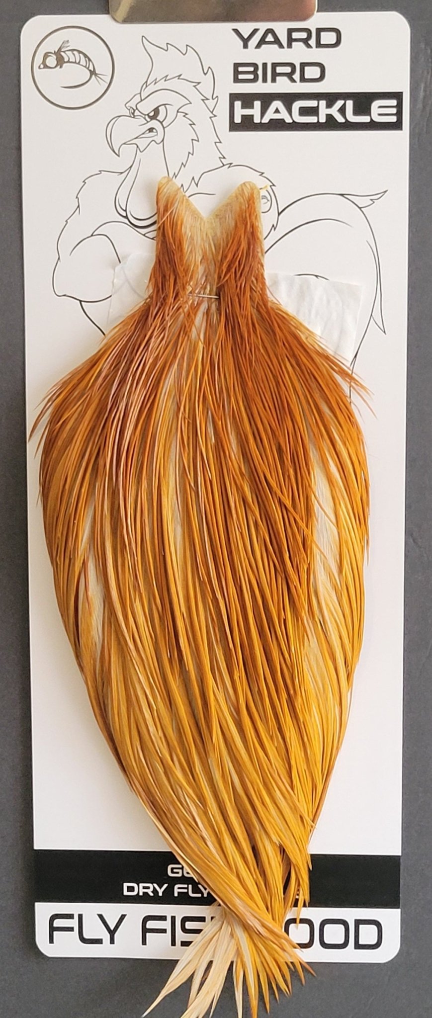 Flash Sale Hackle 277 - Yard Bird Cape NA - Dyed Medium Ginger (sizes 8 - 22) - Hackle - Fly Fish Food