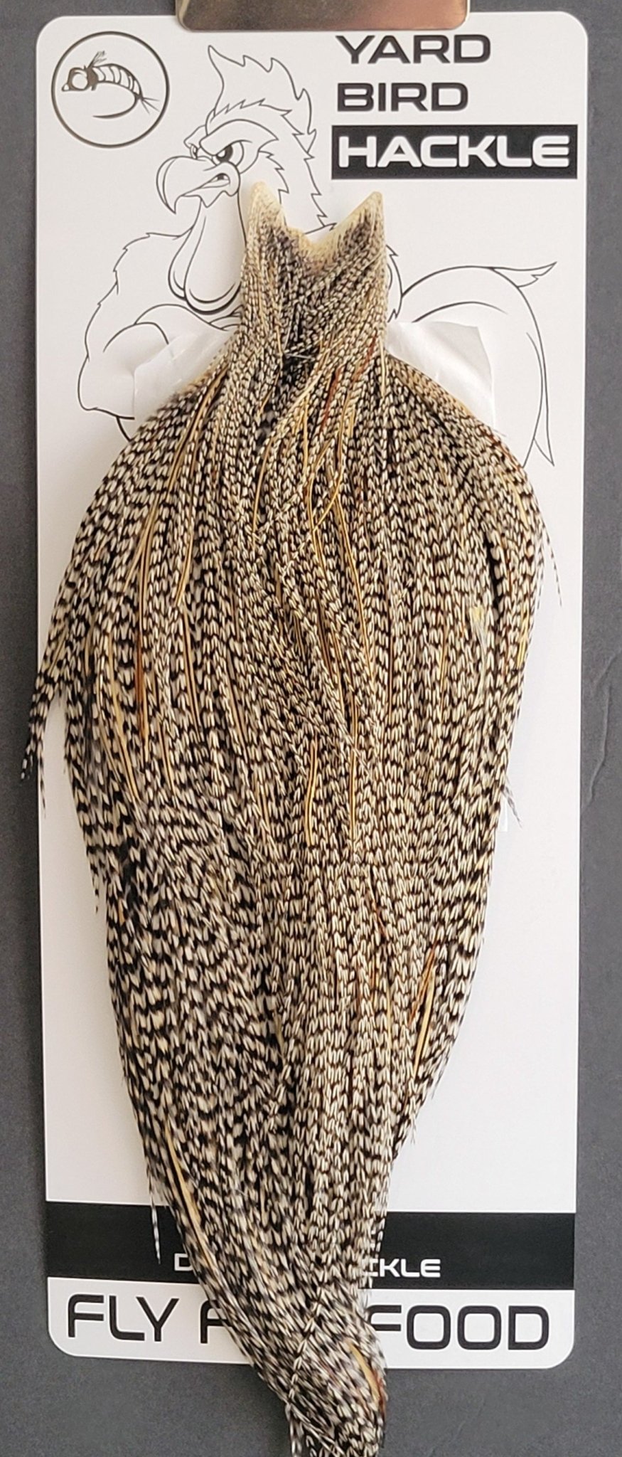 Flash Sale Hackle 286 - Yard Bird Cape NA - Grizzly Variant (sizes 8 - 22) - Hackle - Fly Fish Food