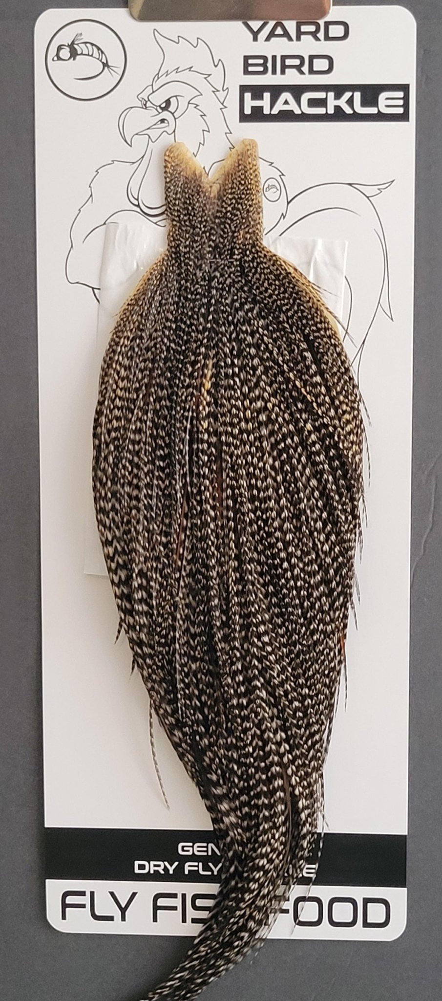 Flash Sale Hackle 303 - Yard Bird Cape NA - Grizzly Variant (sizes 8 - 22) - Hackle - Fly Fish Food