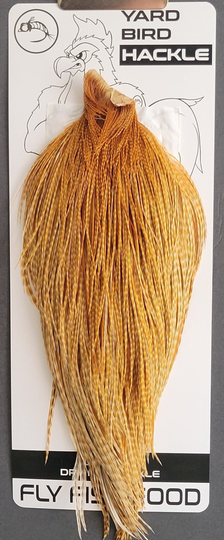 Flash Sale Hackle 39 - Yard Bird Cape NA - Barred Medium Ginger (sizes 8 - 22) - Hackle - Fly Fish Food