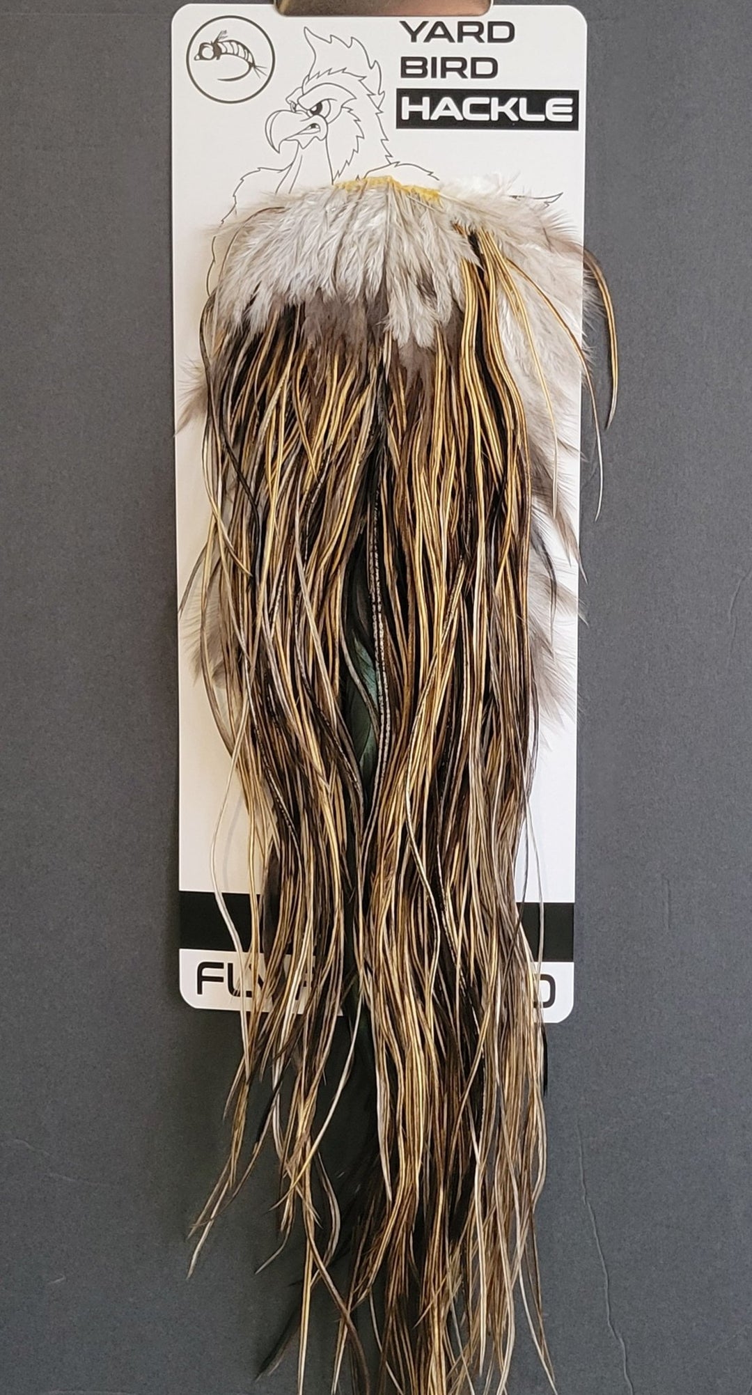 Flash Sale Hackle 418 - Yard Bird Saddle NA - Speckled Badger (size 16 - 18) - Hackle - Fly Fish Food