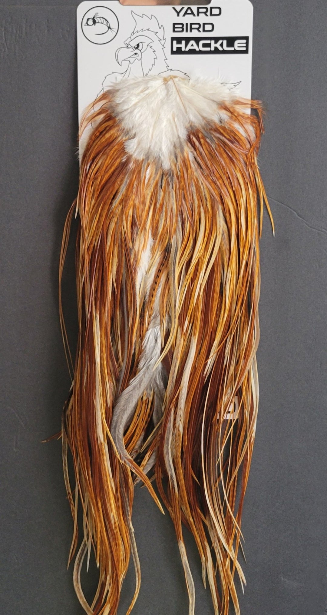 Flash Sale Hackle 429 - Yard Bird Saddle NA - Barred Dark Ginger (size 14 - 18) - Hackle - Fly Fish Food