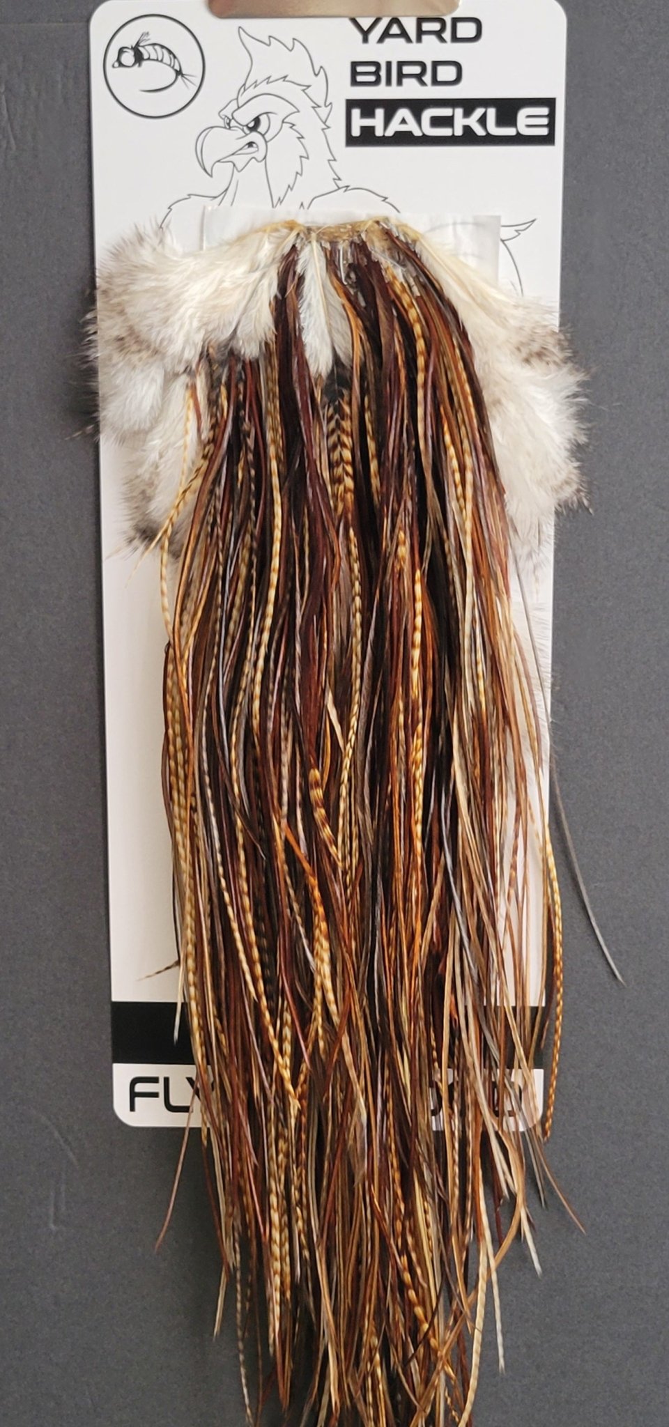 Flash Sale Hackle 439 - Yard Bird Saddle NA - Barred Dark Ginger (size 16 - 18) - Hackle - Fly Fish Food