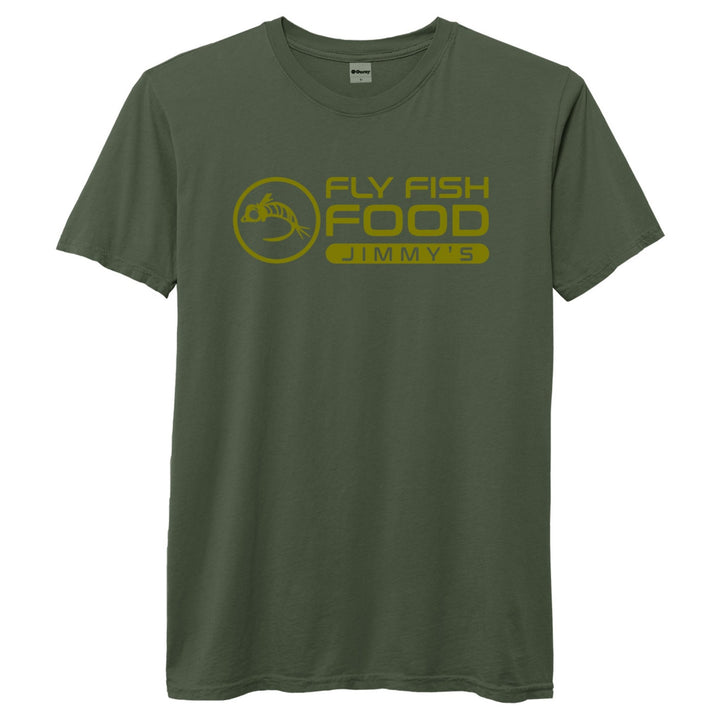 Fly Fish Food Jimmy's Logo Tee - Deep Olive - Hats - Fly Fish Food