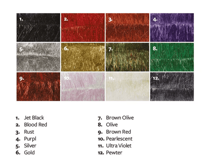 Fulling Mill Flash Brush Long - Synthetic Fibers & Flash - Fly Fish Food
