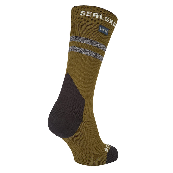 Sealskinz - Runton Waterproof Cold Weather Mid Length Sock with Hydrostop™ - Olive