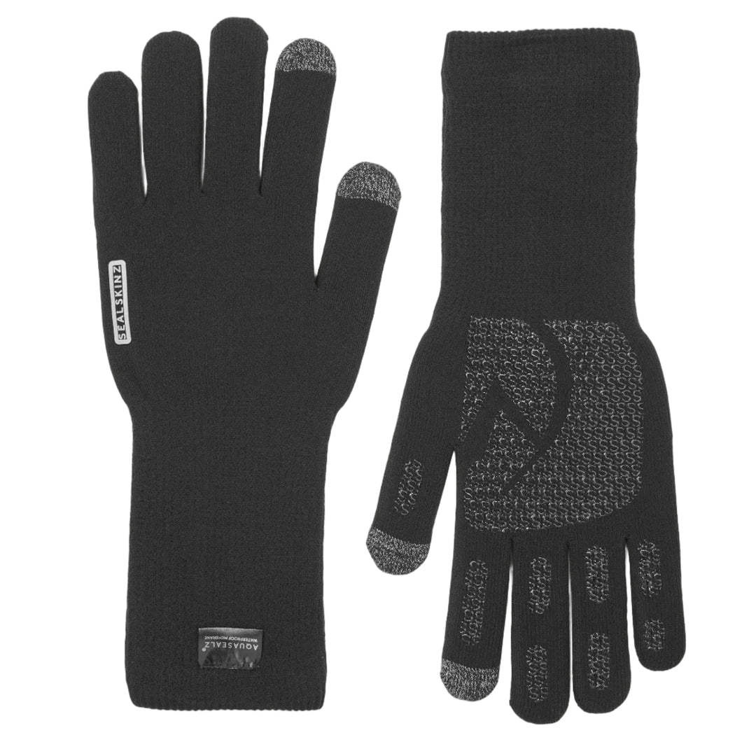 Sealskinz - Skeyton Waterproof All Weather Ultra Grip Knitted Gauntlet - Black