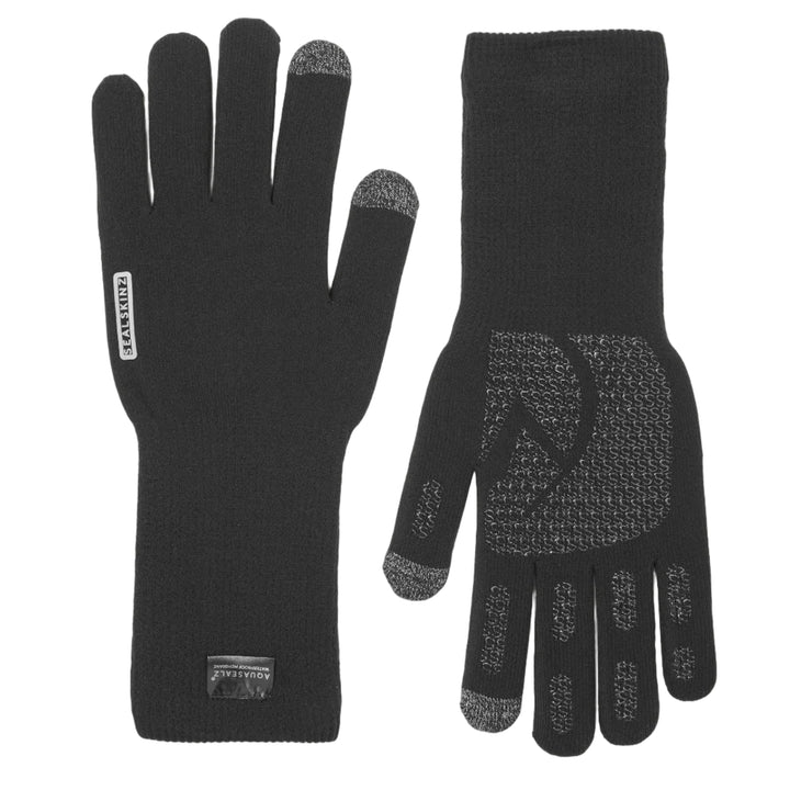 Sealskinz - Skeyton Waterproof All Weather Ultra Grip Knitted Gauntlet - Black