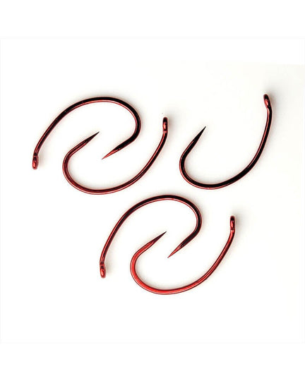 Gamakatsu C12 - B Down Eye Scud Barbless Red Hook - Hooks & Shanks - Fly Fish Food