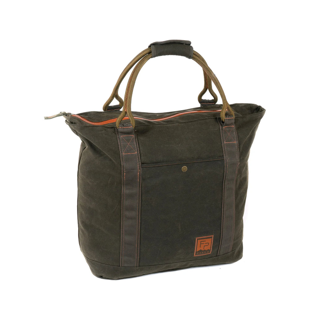 Fishpond Horse Thief Waxed Canvas Tote - Peat Moss