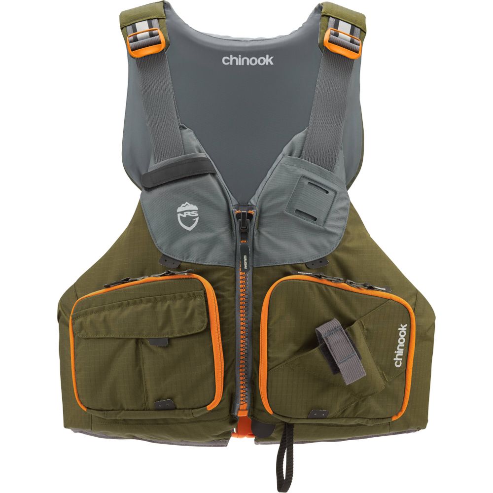 NRS - Chinook Fishing PFD - Bark - Float Tubes & Accessories - Fly Fish Food