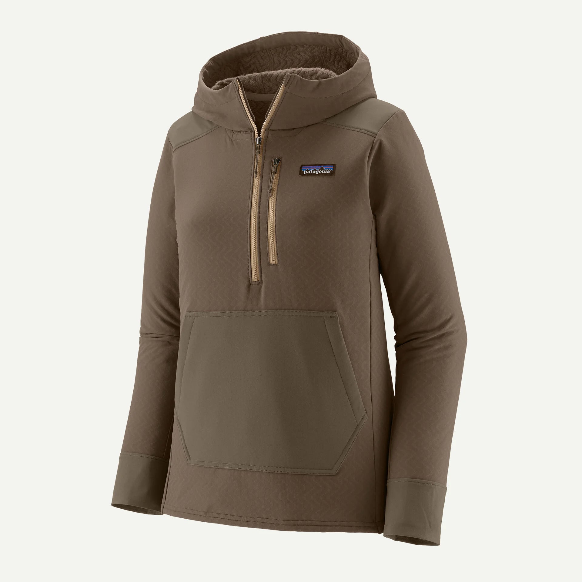 Patagonia - Women's R2 CrossStrata Pullover - Marlow Brown - Apparel - Fly Fish Food